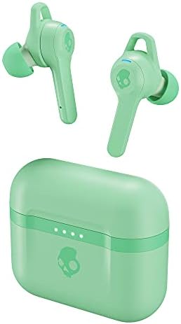 Skullcandy Indy Evo Mint Wireless Earbuds – 30-Hour Battery Life, Sweat-Resistant Design, Compatible with i Phone and Android, Exceptional Sound Quality with Built-In Microphone for Hands-Free Calls, Ultimate Comfort for Active Lifestyles, Bluetooth Connectivity for Quick Pairing and Seamless Streaming