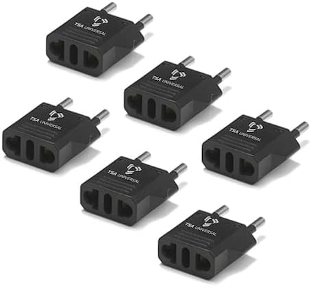 Universal Travel Power Adapter Set for North American Devices in Greece – Dual Pack with High-Speed Charging for Phones, Tablets, Laptops – Compact and Durable Solution for Effortless Connectivity Abroad