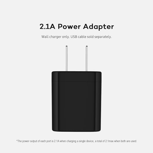 AILKIN Dual Port USB Wall Charger 2-Pack – 2.1 A Fast Charging Adapter for i Phone 15/14/13/12/11 Pro, Samsung Galaxy S23/S22/S21 – Compact Power Block with Quick Charge Technology – Universal Compatibility & Safety Features for Home and Travel