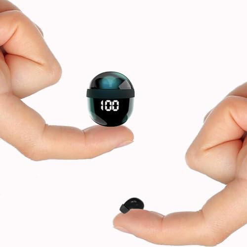 Ultra Compact Wireless Earbuds SK18 – Discreet Bluetooth Headset for Sleep and Daily Activities, IPX5 Waterproof, Lightweight Design with Exceptional Stereo Sound and Integrated Microphone, Ideal for All Ear Types and Ultimate Comfort