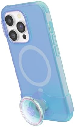 Pop Sockets i Phone 14 Pro Case with Integrated Slidable Grip & Kickstand – Pink Opalescent – Ultimate Wireless Charging Compatibility, 10 ft Drop Protection, and Easy Mag Safe Integration for Enhanced Mobile Experience