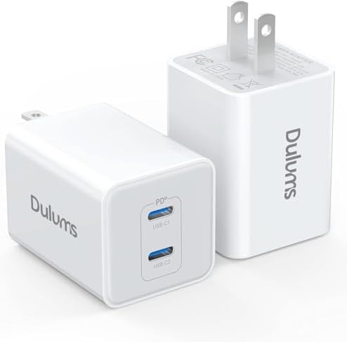 Dual-Port 20 W USB-C Fast Charger 2-Pack – Ultimate Power Delivery Solution for i Phone 11-16 Pro Max, Samsung Galaxy & More – Compact, Durable Wall Charger for i Pad Pro, Air Pods 4 & Apple Watch 10 – Perfect for Home & Travel Use with Universal Compatibility and Rapid Charging Efficiency