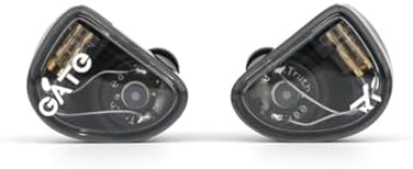 GATE Dynamic Driver In-Ear Headphones: Premium Black Earbuds with Interchangeable 3.5 mm Cable and Built-In Microphone – Unmatched Sound Quality and Comfort for Music, Gaming, and Calls, Ideal for Audiophiles and Everyday Use