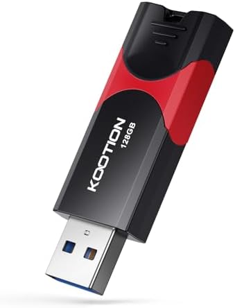KOOTION 256 GB USB 3.0 Flash Drive – High-Speed Retractable Thumb Drive with Rugged Design and LED Indicator for Reliable Data Storage and Transfer – Ideal Memory Stick for Professionals and Students