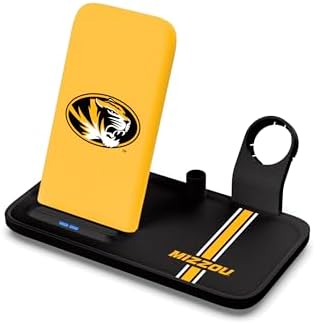 SOAR NCAA 4-in-1 Wireless Charging Docking Station: Rapid Charge Solution for i Phone, Apple Watch, Air Pods & Apple Pencil – Official NCAA Design for Ultimate Fan Experience and Device Compatibility