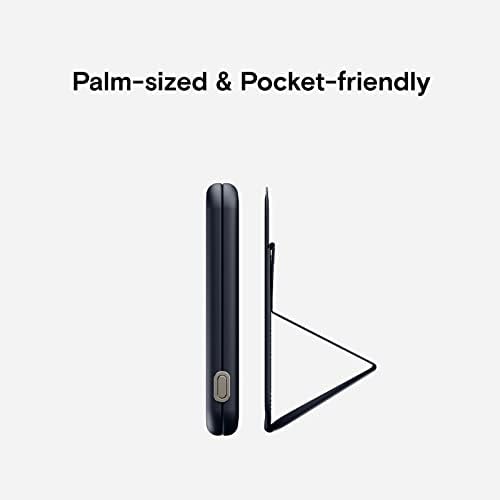 MOFT Magnetic Power Bank – Ultra-Lightweight Wireless Charger with Magnetic USB-C Cable for i Phone 14/13/12 Series, Deep Blue – Effortless Charging, Stackable Design for On-the-Go Power Solutions