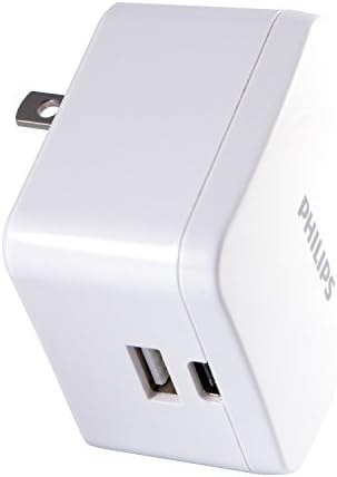 Philips 24 W USB Power Strip with 6 ft Braided Cable – Ultimate Charging Station for i Phone, i Pad, Samsung Galaxy & Google Pixel – 4 Port USB-A Design for Fast & Efficient Device Charging – Sleek & Durable Solution for Home, Office & Travel