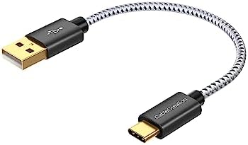 Compact USB C Cable Duo – 0.5 FT Braided Fast Charging Cables for Seamless Data Transfer | 3 A Power & 480 Mbps Speed | Ultimate Compatibility for Mac Book Air, Galaxy S22 Ultra, Stylus Pen, and More | Durable Design | Ideal for On-the-Go Connectivity