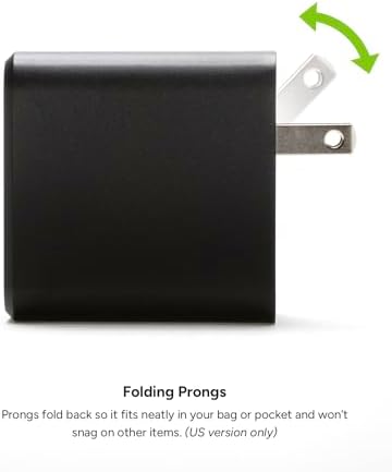 Mophie 100 W Ga N USB-C Power Adapter – Triple-Device Fast Charger for Mac Book, i Pad, i Phone, Samsung Galaxy, Google Pixel & More – Includes 1.5 m USB-C Cable – Eco-Friendly Design for Sustainable Charging on the Go