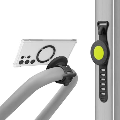 BONE Magnetic Fitness Phone Mount – Ultimate Gym Companion for Active Lifestyles, Secure Mag Safe Holder for Smartphones with Scratch-Free Silicone Straps, Anti-Slip Design for High-Intensity Workouts, Lightweight & Portable Universal Phone Carrier with Magnetic Sticker for Enhanced Stability