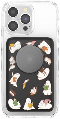 Mag Safe-Compatible Pop Sockets Power Pack: 5000 m Ah Portable Phone Charger for i Phone 12/13/14/15/16 Pro/Pro Max/Plus – Effortless Magnetic Wireless Power Bank in Sleek White for Fast Charging on the Go