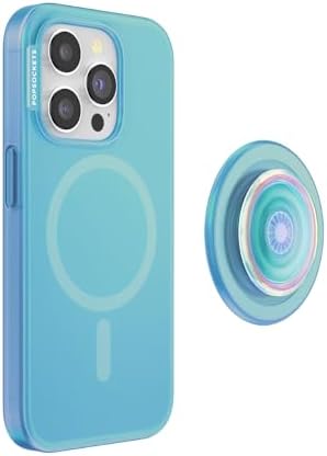Transparent Mag Safe-Compatible Phone Grip Case for i Phone 15 Pro Max – Superior Drop Protection and Effortless Wireless Charging – Elevate Your Style with Enhanced Handling and Sleek Design