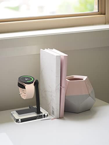 Galaxy Watch Fast Charger Dock – Universal Magnetic Charging Station for Galaxy Watch 8/7/6/5/5 Pro/4/3 and Active/Active2 – Sleek, Portable Design for Quick Power Boosts with Enhanced Compatibility and Durability