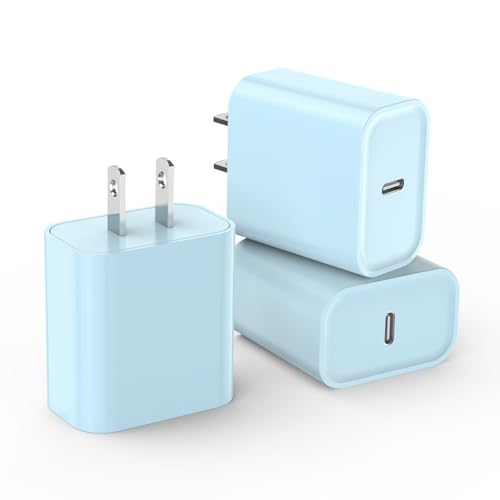 Ultimate 3-Pack USB-C Fast Charger for i Phone 16/15 – 20 W Power Delivery Quick Charge Adapter for i Pad Pro, Air Pods & More – Compact, Reliable & Safe Charging Solution for Home, Office, and Travel