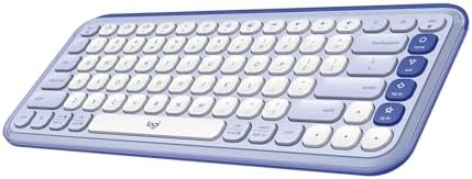 Elevate Your Workspace with the Logitech POP ICON Wireless Bluetooth Keyboard – Stylish Graphite & White Design, Effortless Multi-Device Switching, Comfortable Low-Profile Typing, and Customizable Keys for Enhanced Productivity on Laptops, Tablets, and PCs
