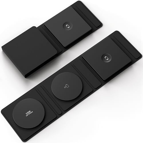 Ultimate 3-in-1 Magnetic Wireless Charger for Apple Devices – Foldable Travel Adapter for i Phone 16/15/14/13/Pro/Max, Apple Watch, and Air Pods – 20 W Rapid Charging Power Supply Included for Unmatched Convenience and Enhanced Compatibility