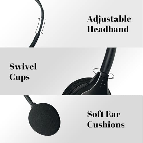 Classroom Essential 10-Pack Kids Headphones – Adjustable Earphones with 3.5 mm Jack for Enhanced Learning – Durable, Lightweight Design with Tangle-Free Cords for Optimal Comfort and Focus in Educational Environments