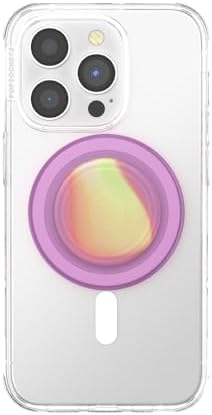 Vibrant Mag Safe Rainbow Glass Pop Socket Grip & Stand – Secure Hands-Free Kickstand for Effortless Wireless Charging and Enhanced Smartphone Functionality