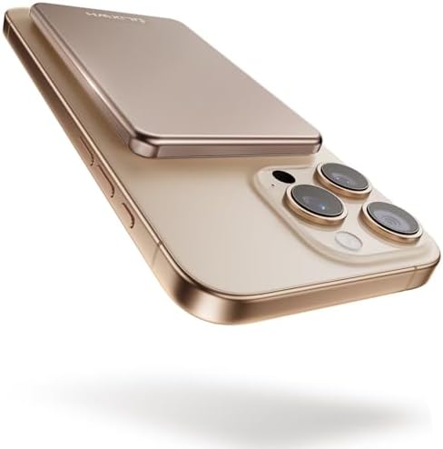 Ultra-Slim Magnetic Power Bank for i Phone – 5000 m Ah Fast Charging Wireless Charger, Lightweight Alloy Design, Sleek Aluminum Finish with Advanced Heat Management, Perfect for i Phone 16/15 Pro Max/14/13/12 – Stay Powered Anywhere, Anytime