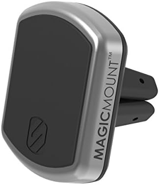 Scosche Magic Mount Pro Suction Cup Phone Holder – 2-Pack Magnetic Car Dashboard & Windshield Mount for i Phone, Galaxy & Android Smartphones – Enhanced Stability, 360-Degree Rotation & Sleek Black/Silver Design for Optimal Accessibility & Safety