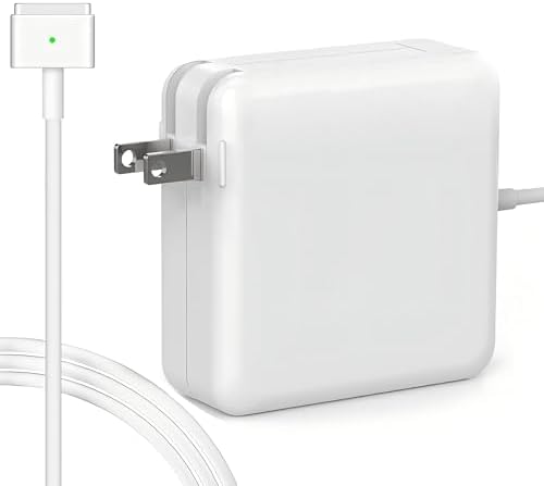 High-Efficiency 45 W Mac Book Pro Charger – Premium Replacement AC Power Adapter with T-Tip Connector for Mac Book Air & Pro (2012-2017) – Rapid Charging, Advanced Safety Mechanisms & Broad Compatibility for 11/13/15/17 Inch Models – Sturdy, User-Centric Design Backed by 1-Year Warranty and Exceptional Customer Support