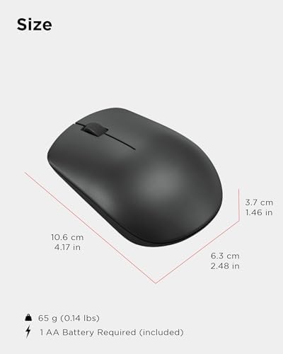 Lenovo 530 Wireless Mouse – Ergonomic Abyss Blue Design with 2.4 GHz Nano USB Receiver, 1200 DPI Optical Sensor for Precision Tracking, Lightweight & Portable for Effortless Navigation, Ideal for Left & Right-Handed Users, Perfect Companion for Work or Travel