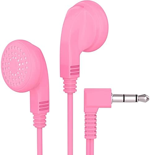 Maeline 100-Pack Premium Bulk Earphones – Versatile 3.5 mm Black Earbuds for Universal Compatibility and Enhanced Audio Experience – Perfect for Events, Businesses, and Personal Use – Tangle-Free Design with Comfortable Silicone Tips