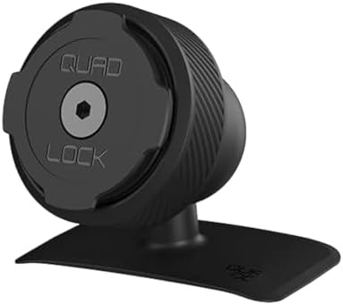 Experience Ultimate Stability with the Quad Lock Suction Car Phone Holder – Precision Engineered for i Phone, Galaxy, Pixel, and Universal Adapters – Effortless Hands-Free Navigation and 360-Degree Viewing Flexibility – Sleek Dashboard and Windshield Mount for Enhanced Driving Safety and Convenience