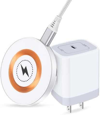 SIXSIM 15 W Magnetic Wireless Charging Pad with 20 W PD3.0 Adapter – Fast & Reliable Charger for Galaxy S25 Series, i Phone 16/15 Pro Max, and Google Pixel 9/8 Pro – Compact & Portable Design for Effortless Charging Anywhere, Supports Through-Case Charging Up to 5 mm – Enhanced Safety Features with Fire-Resistant ABS Material – Ideal for On-the-Go Charging Solutions – Includes 3 ft USB-C to USB-C Cable for Instant Power Connectivity – Elevate Your Charging Experience with Superior Magnetic Attraction and Versatile Compatibility for All Wireless-Charging-Enabled Devices – Perfect for Home, Office, or Travel Use – 24/7 Customer Support for a Hassle-Free Purchase Experience