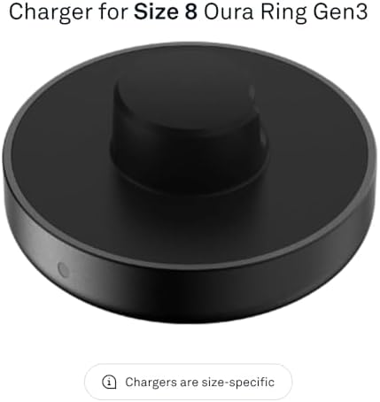 Oura Ring Gen3 Size 12 Fast Charge Dock – USB-C Powered Charging Solution for Optimal Wellness Monitoring – Replenish Your Oura Ring in 60-80 Minutes – Compact and Portable Design for On-the-Go Health Enthusiasts – Essential Accessory for Enhanced Health Insights