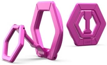 URBAN ARMOR GEAR UAG Magnetic Phone Ring Stand – Advanced Mag Safe-Compatible Grip & 360° Rotating Kickstand for i Phone 16/15 & Galaxy S25/S24 – Stylish Black/Silver Design for Optimal Handheld Comfort & Versatile Viewing Flexibility
