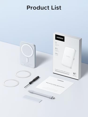 UGREEN Magnetic M.2 NVMe SSD Enclosure for i Phone 15/16 Pro Max – High-Speed 10 Gbps USB-C Adapter with PD 100 W Charging, Versatile Support for 2230/2242/2260/2280 SSDs, Effortless Magnetic Attachment and Durable Design for Enhanced Storage Solutions