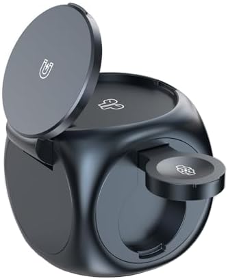 HYDGYC 15 W Mag Safe Wireless Charging Pad – Ultimate Fast Charging Solution for i Phone 16 Series & Air Pods – Sleek Black Design with 3.3 ft Cable – Effortless Magnetic Alignment for Tangle-Free Power – Compatible with i Phone Models 12, 13, 14 & More – Elevate Your Charging Experience with Reliable Speed and Style