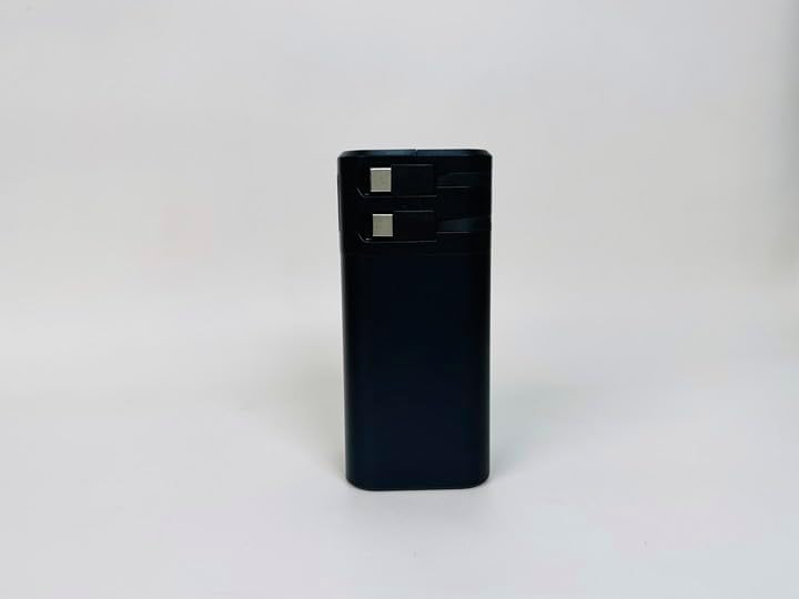 High-Capacity 25000 m Ah Portable Power Bank with Fast 20 W Charging and Built-in Cable – Ideal for Mac Book Pro/Air, i Phone 15/14/13 Series, and Samsung Devices – Ultimate On-the-Go Charging Solution for Professionals and Travelers