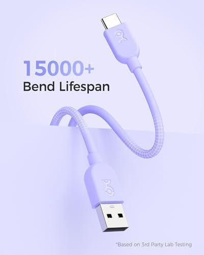 Ultra-Flexible 10 FT USB A to USB C Cable Set – 3-Pack for Seamless Charging & Data Transfer | Compatible with i Phone 16/15 Pro Max Plus, Galaxy S23, Apple Car Play & Android Auto | Premium White Design for Maximum Versatility and Speed