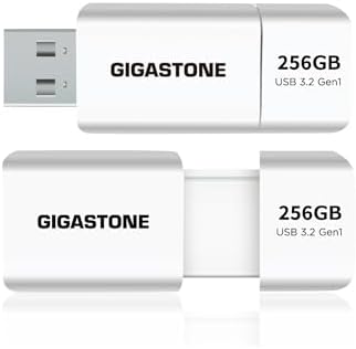 GIGASTONE 16 GB Dual Flash Drive Pack – Ultra-Fast 2-in-1 USB 3.2 Gen 1 with Type-A & Type-C Connectors for Seamless Data Transfer Across Smartphones, PCs, Macs, and More – Plug & Play Design with 100 MB/s Speed and Compact Cap for Easy Portability – Perfect for Students and Professionals
