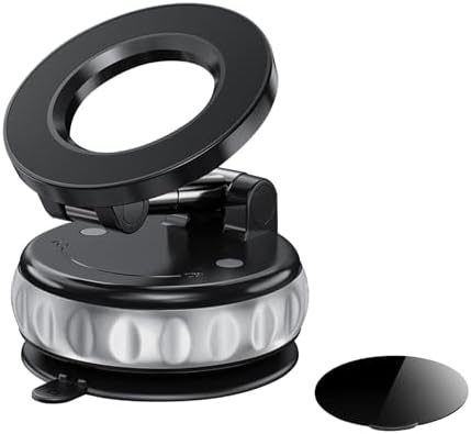 Innovative 2025 Magnetic Phone Holder with Vacuum Suction – Ultimate 360° Adjustable Car & Gym Mount for i Phone and Android Devices – Foldable Retractable Design for Superior Stability and Versatility on Any Surface