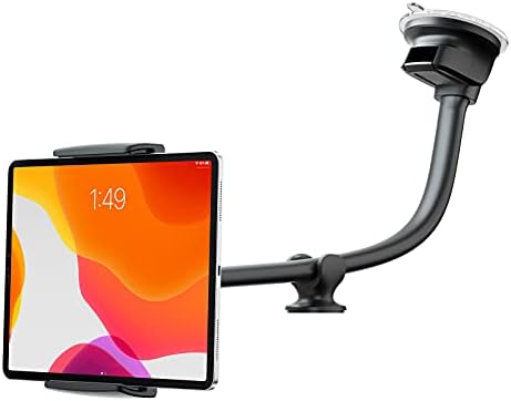 Ultimate Gooseneck Tablet Car Mount – Versatile Suction Holder for 7-12.4 Inch Devices – Securely Fits i Pad & Samsung Tab – Effortless Hands-Free Navigation & Entertainment – Enhanced Stability for Safe Driving – Perfect for Daily Commutes & Road Trips