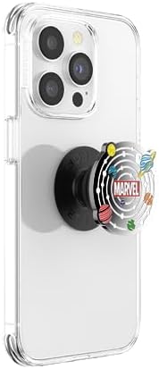 Marvel Captain America Mag Safe Pop Socket Grip – Secure Enamel Phone Holder with Kickstand, Wireless Charging Ready, Lightweight Design for Ultimate Usability and Marvel Fandom Style