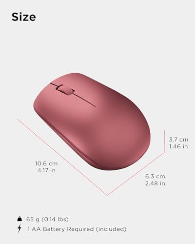 Lenovo 530 Wireless Mouse – Ergonomic Abyss Blue Design with 2.4 GHz Nano USB Receiver, 1200 DPI Optical Sensor for Precision Tracking, Lightweight & Portable for Effortless Navigation, Ideal for Left & Right-Handed Users, Perfect Companion for Work or Travel