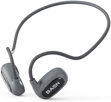 BASN Air S1 Wireless Open Ear Headphones – Advanced Bluetooth 5.3 Technology for Seamless Audio Connectivity – Dynamic 16.2 mm Speakers Delivering Premium Sound Quality – IPX5 Sweat and Water Resistant for Ultimate Durability – Lightweight Ergonomic Design with Enhanced ENC Technology for Crystal Clear Communication – Ideal for Fitness, Running, Cycling, and Outdoor Activities