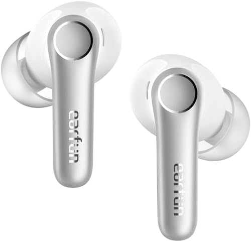 Unleash Superior Sound with Ear Fun Air Pro 4 Wireless Noise Cancelling Earbuds – Advanced Adaptive Hybrid Tech, Qualcomm Snapdragon Sound & apt X™ Lossless Audio for Exceptional Clarity – 52-Hour Playtime & Bluetooth 5.4 for Seamless Connectivity – Ideal for Music Lovers & Professional Calls