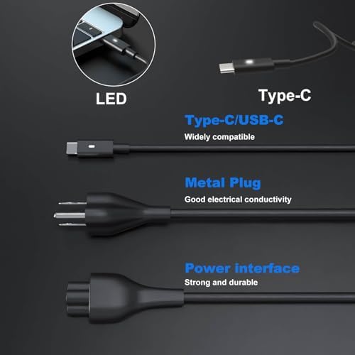 Advanced 45 W USB-C Power Adapter for Dell XPS & Latitude Laptops – Swift Charging Solution for XPS 13, 9300, 9360, Latitude 5175 & More – Ultra-Lightweight Design for Effortless Mobility – Comprehensive Safety Mechanisms Against Overheat & Overcharge – Essential Laptop Charging Accessory for Professionals on the Move