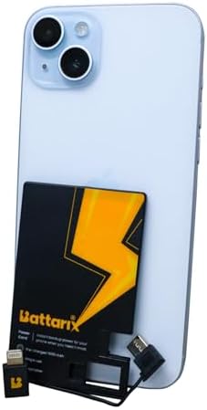 Ultra-Slim Power Card Portable Charger – Pre-Charged Emergency Power Bank for Fast Charging Android & i Phone Devices, Credit Card Size External Battery for Everyday Carry and On-the-Go Use, Enhanced Lightning & USB C Compatibility