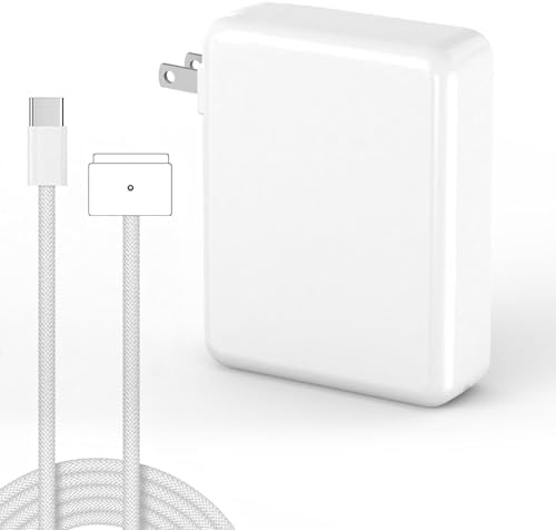 High-Speed 140 W USB-C Power Adapter for Mac Book Pro & Air – Includes Magnetic 3 Cable for Seamless Connectivity with M1, M2, M3, M4 Models (2021-2025) – Lightweight, Portable Design with Overcharge Protection for Effortless Charging Solutions