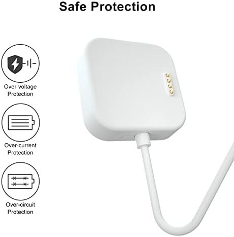 Black Pro 2-Pack USB Charging Cables for T-Mobile Sync UP Kids Watch – 3.3 FT Fast Charge Solution (Black and White) for Ultimate Versatility and Reliability