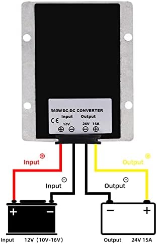 High-Efficiency DC/DC Voltage Booster – Transform 12 V to 48 V for Automotive and Marine Use, 5 A 240 W Power Supply Module, Compact Voltage Regulator with Overcurrent Protection for Enhanced Electrical Systems in Cars, Boats, and Trucks