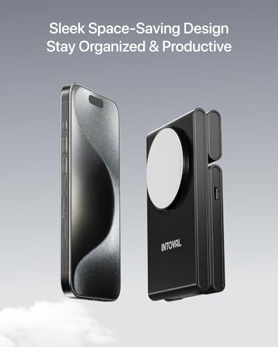 Intoval 3-in-1 Magnetic Charging Station: Ultimate Foldable Dock for Fast Charging of i Phone 12-16 (Plus/Pro/Pro Max), Apple Watch, and Air Pods – Sleek Travel Accessory with Enhanced Mag Safe Compatibility and Trio Magnetic Stand for Organized Power Solutions at Home or On-the-Go