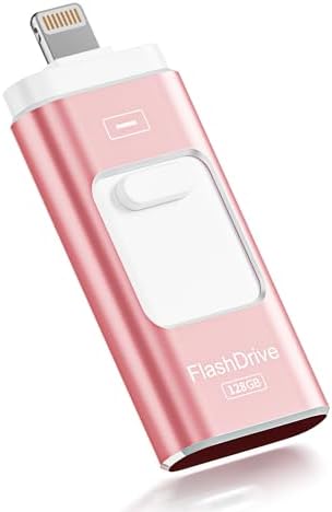 Revolutionize Your Data Storage with the 128 GB Apple MFi Certified Flash Drive – High-Speed USB Memory Stick for i Phone, i Pad, Android & PC – Effortless File Management & Stylish Blue Design for Photos, Videos & More