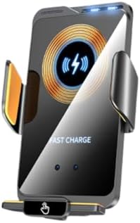 Wireless Car Charger & Phone Mount – 15W Auto-Clamping Air Vent Holder for iPhone 16/15/14, Samsung Galaxy S24/S23/S22, etc，66W High Power with Magnetic Suction Adapter(2025 Model, Black) – Enhanced Compatibility and Speed